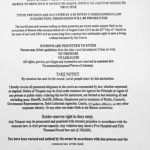 COMMON LAW JURISDICTION ONLY NOTICE!
