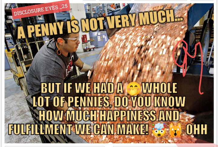 Happiness for the pennies lol